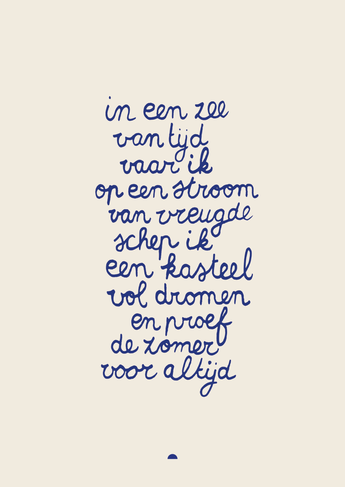 in een zee van tijd