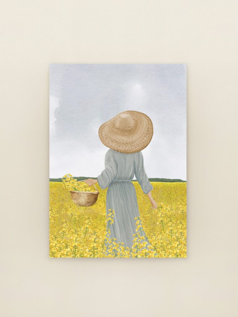 wenskaart A6 Bloemenzee