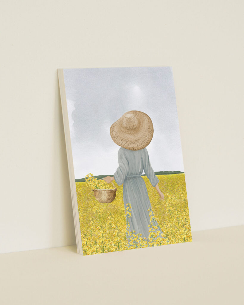 wenskaart a6 bloemenzee