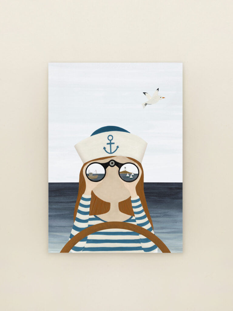 wenskaart A6 Kapitein