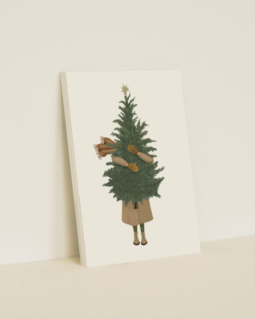 Kerstkaarten – warme illustratie vol licht en verstilling, Sâlt + Flor