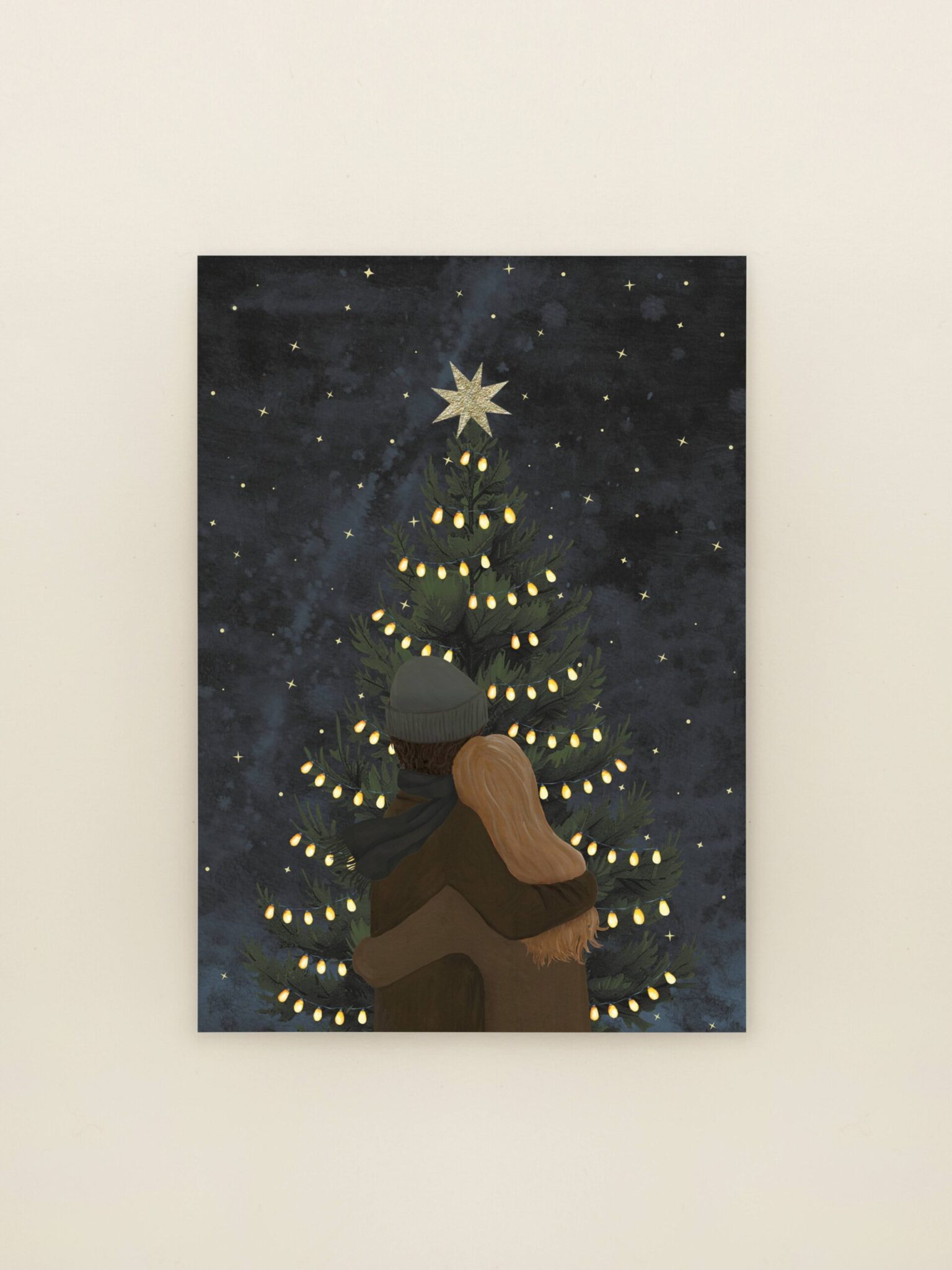 A6 wenskaart kerstknuffel
