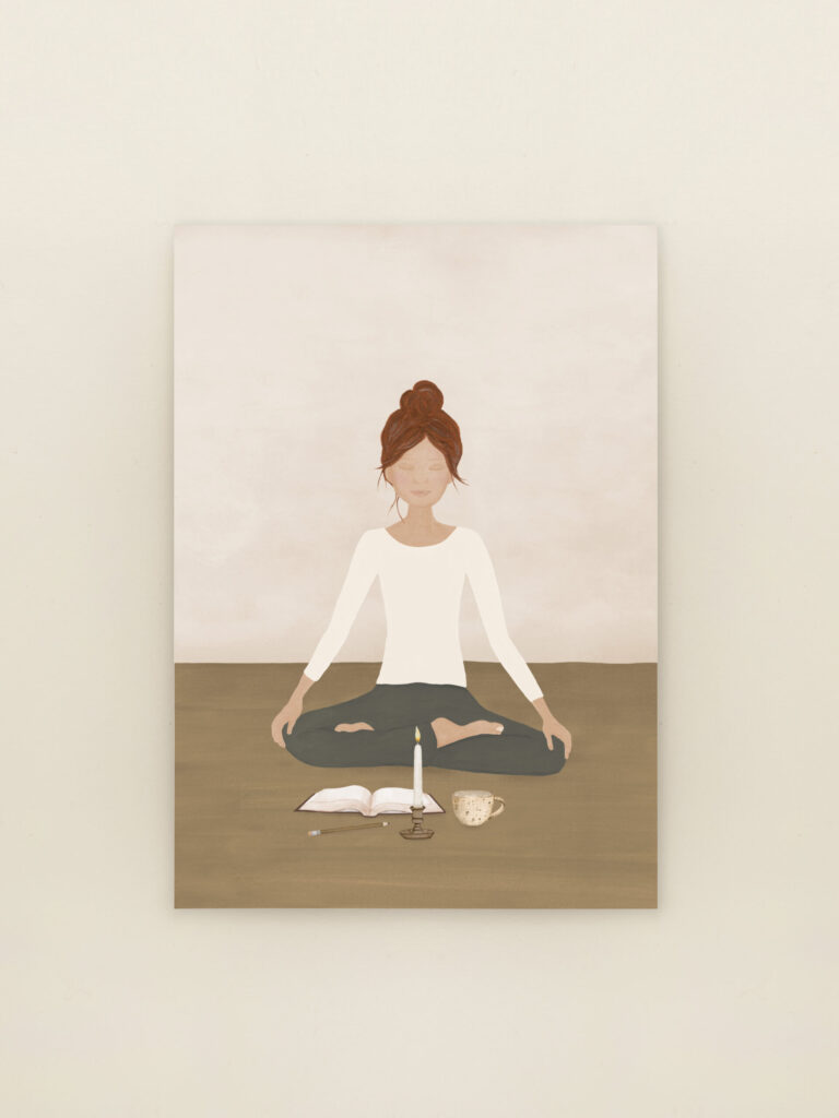 a6 wenskaart meditatie