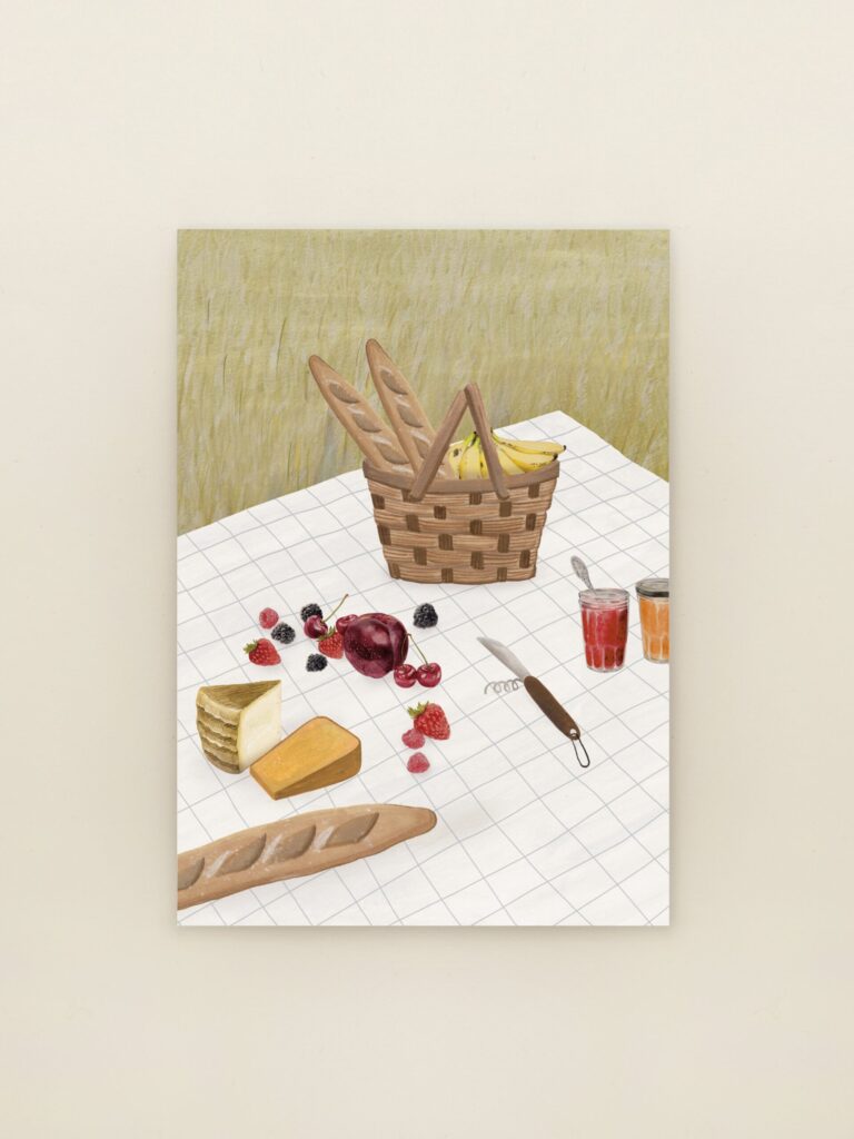 A6 wenskaart Picknicken