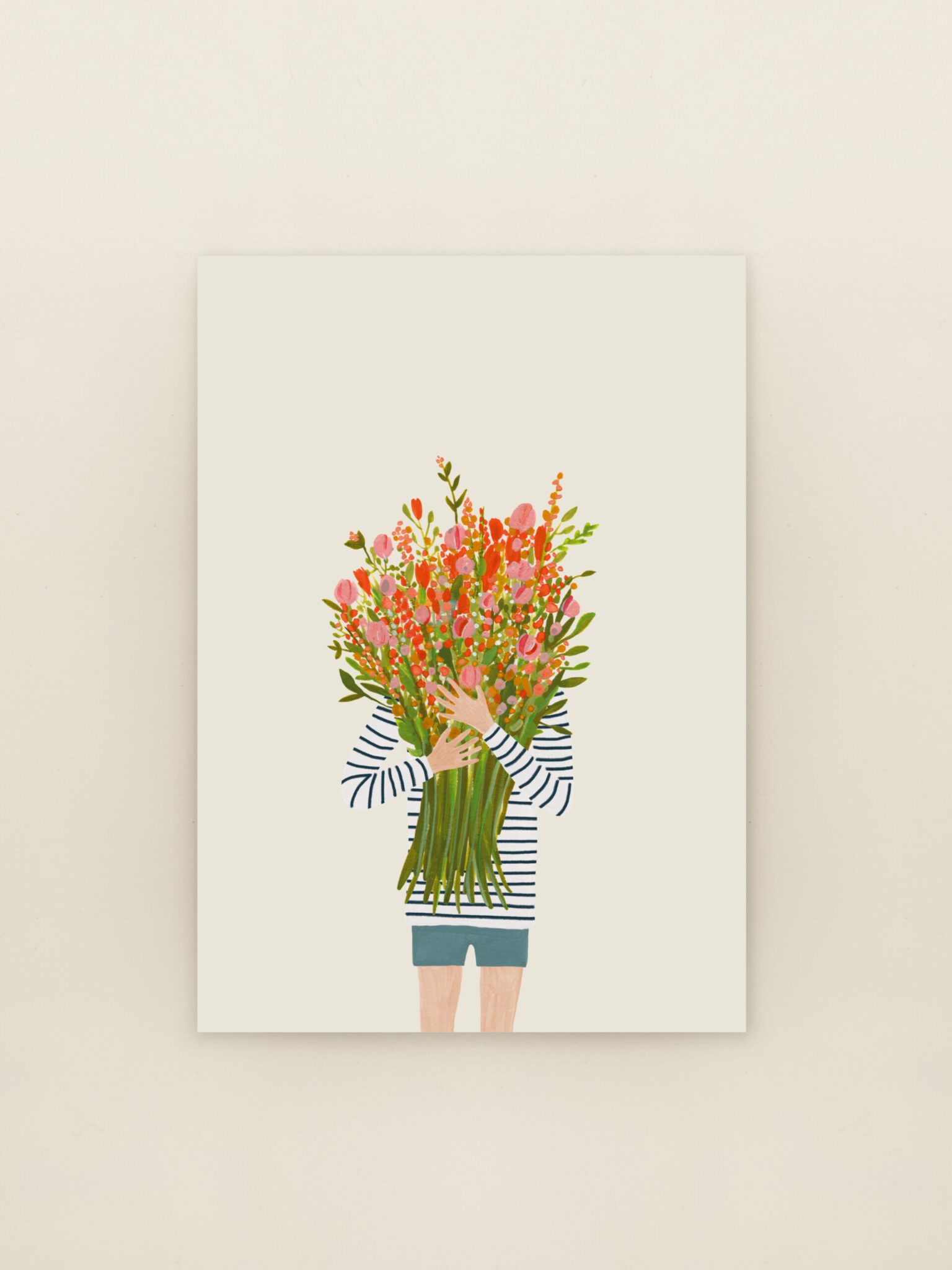 Wenskaarten feliciteren – illustratie om te vieren, Sâlt + Flor