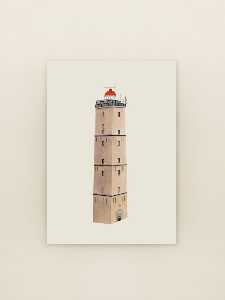wenskaart vuurtoren Terschelling