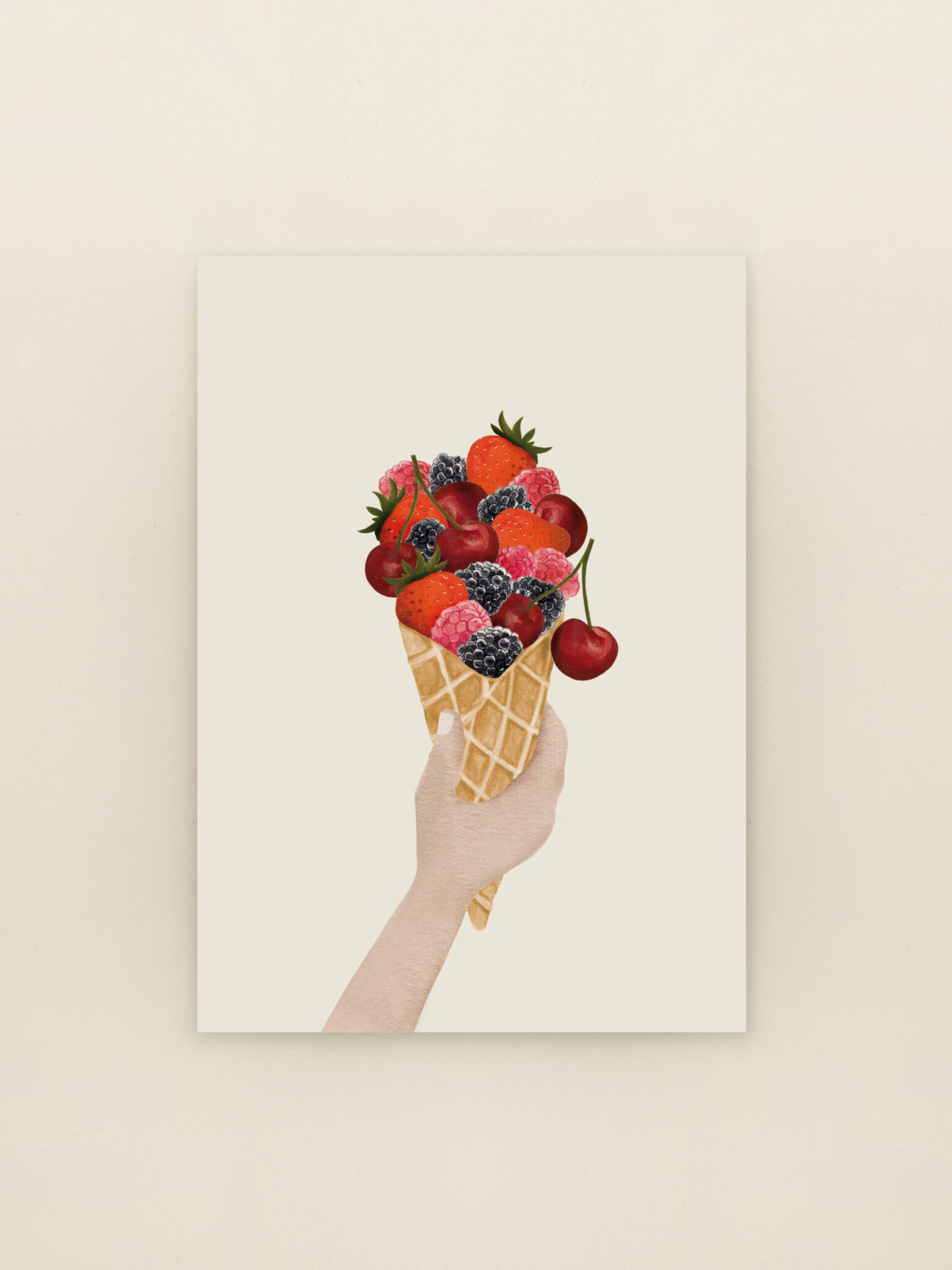 wenskaart a6 zomerfruit