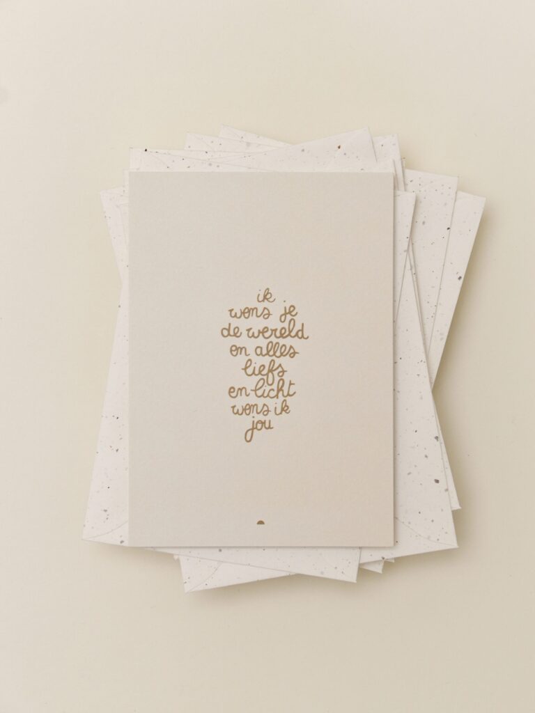 voor wenskaart a5