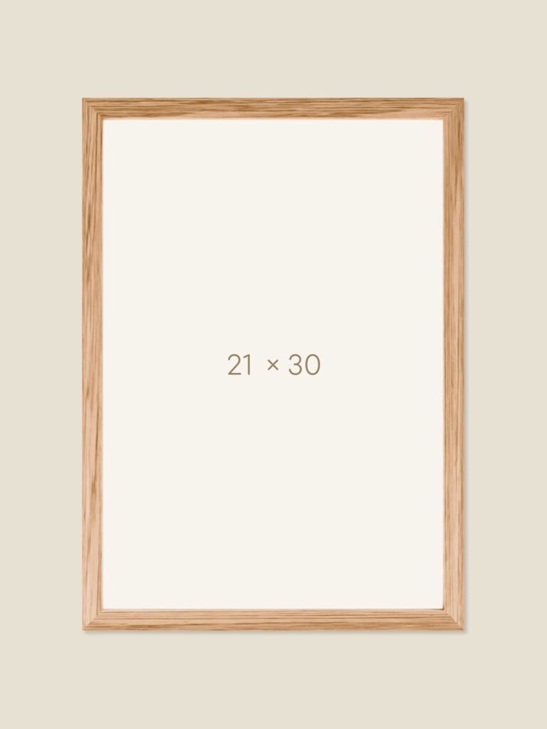 Oak lijst 21x30