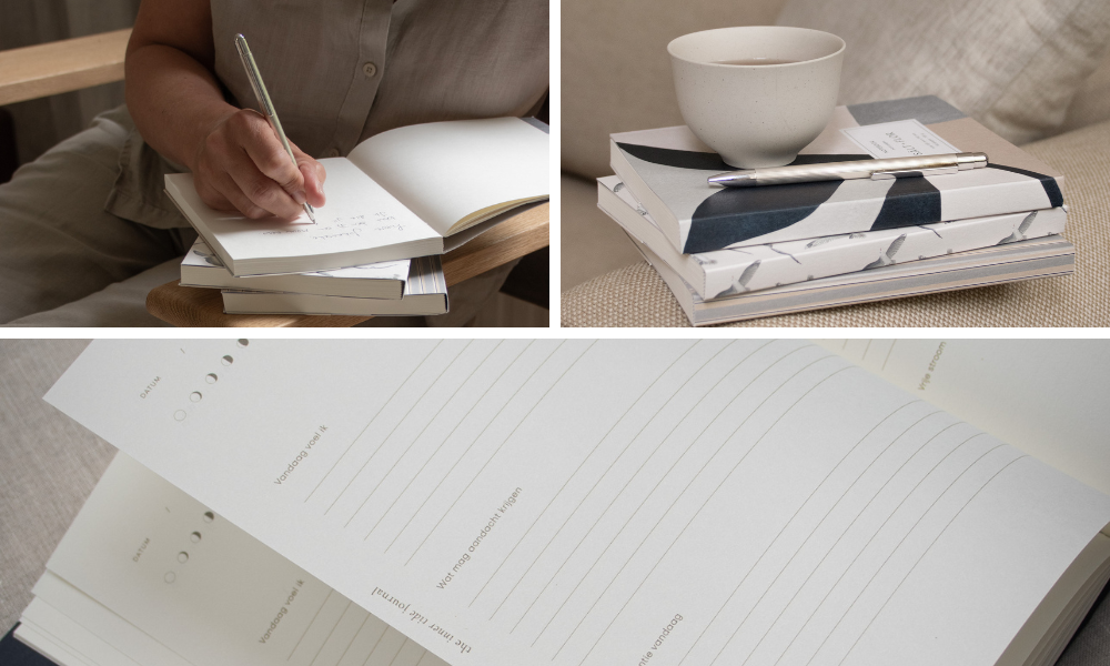 Inner Tide Journal voor ochtendreflectie en vrij schrijven